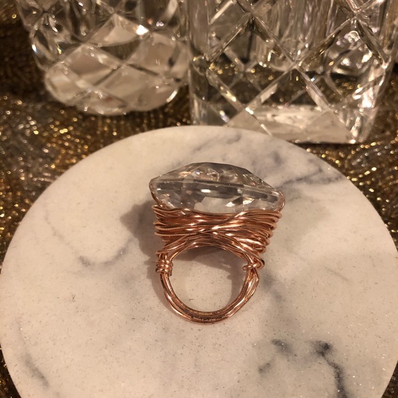 Jewelry - Bling Ring Large diamond like stone